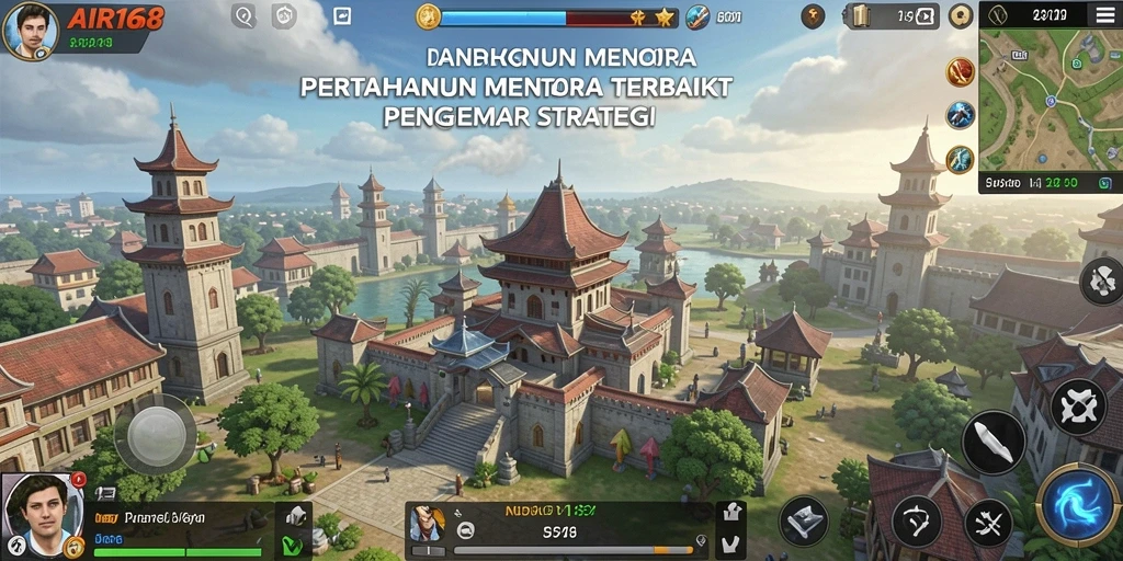 Tampilan screenshot gameplay <strong>AIR168</strong> yang menampilkan mendebarkan pertempuran Tower Defense.
