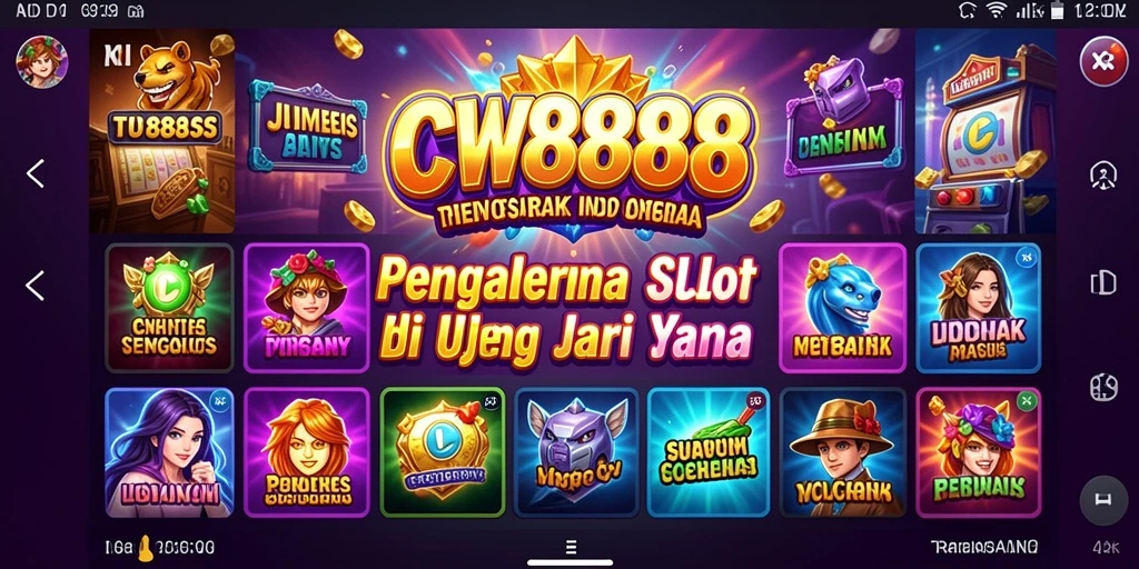 Tampilan gameplay menarik dari CW8888 yang menggambarkan keseruan permainan Slot.