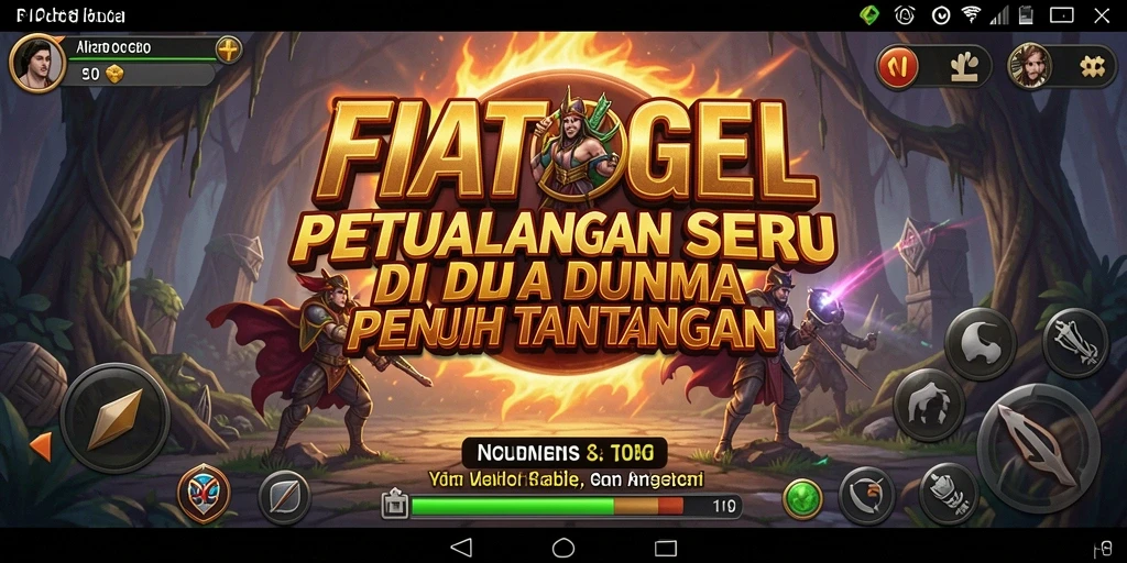 Screenshot utama FIATOGEL menampilkan aksi seru dalam gameplay petualangan.
