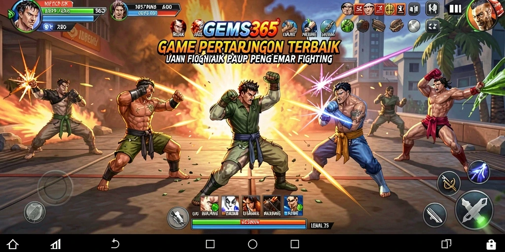 Tampilan gameplay GEMS365 yang menegangkan dan seru.