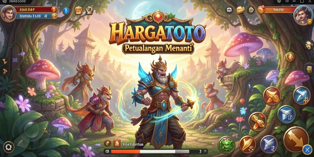Screenshot HARGATOTO menampilkan aksi seru dalam petualangan eksplorasi.
