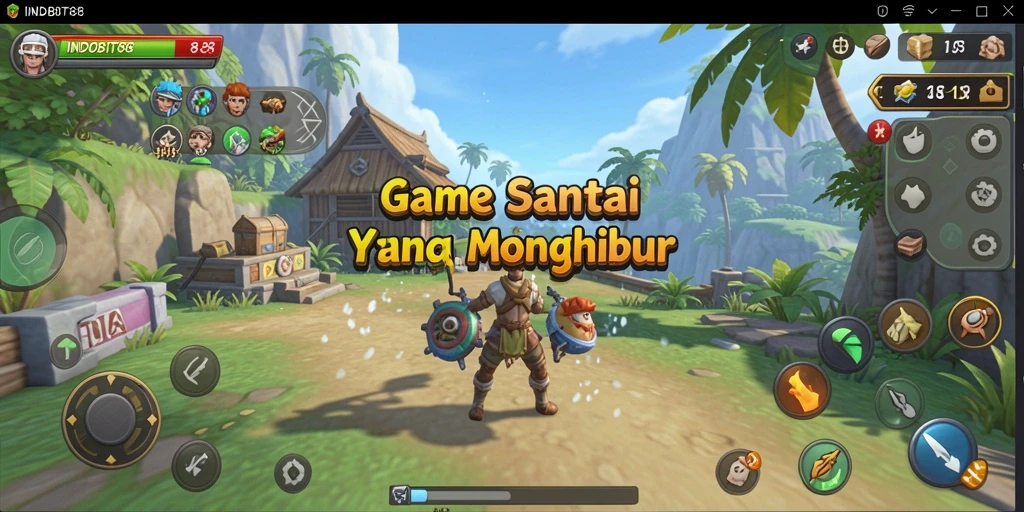 Screenshot gameplay INDOBIT88 menampilkan momen seru permainan.