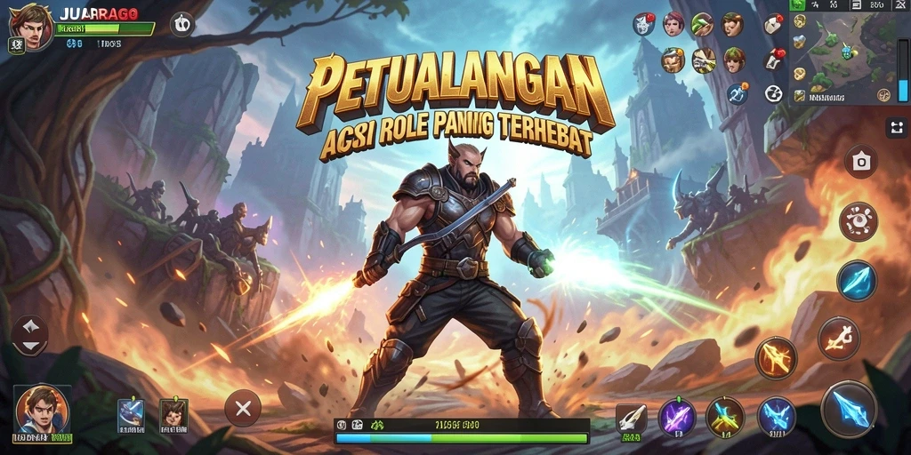 Gameplay JUARAGO yang penuh aksi dan petualangan menakjubkan.