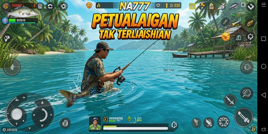 Tampilan luar biasa dari gameplay memancing di NA777.