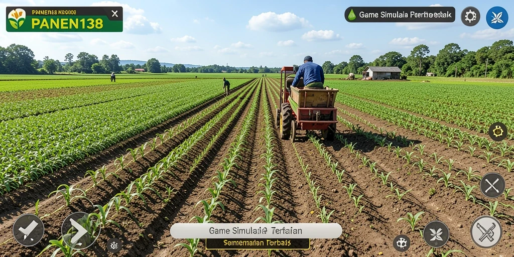 Tampilan gameplay <strong>PANEN138</strong> yang menarik dengan elemen pertanian yang realistis.