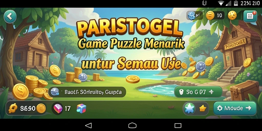 Tampilan gameplay menakjubkan dari PARISTOGEL yang penuh warna.