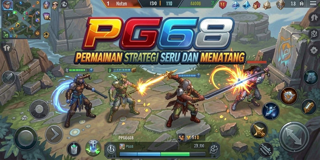 Tampilan gameplay menarik dan penuh strategi di PGG68.