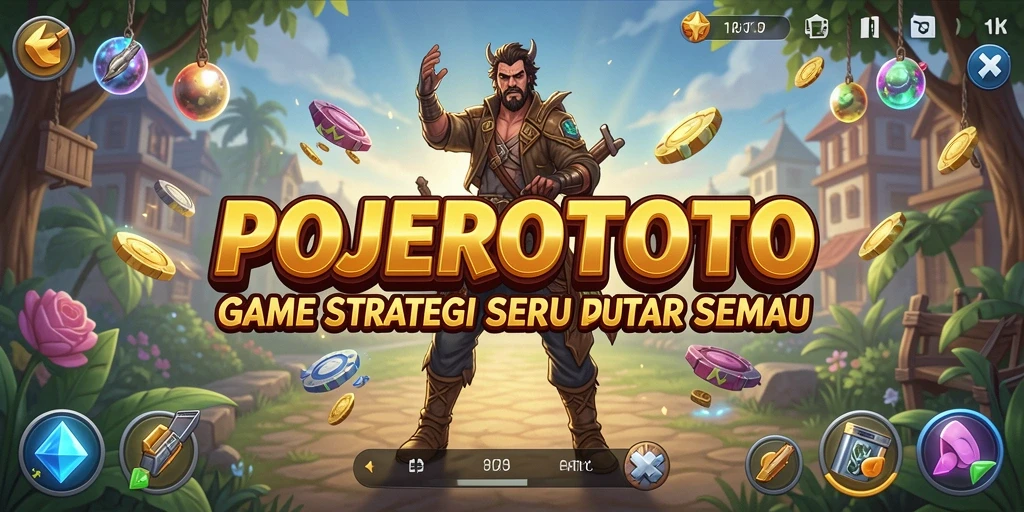 Tampilan gameplay mendebarkan di POJEROTOTO, penuh strategi dan taktik.