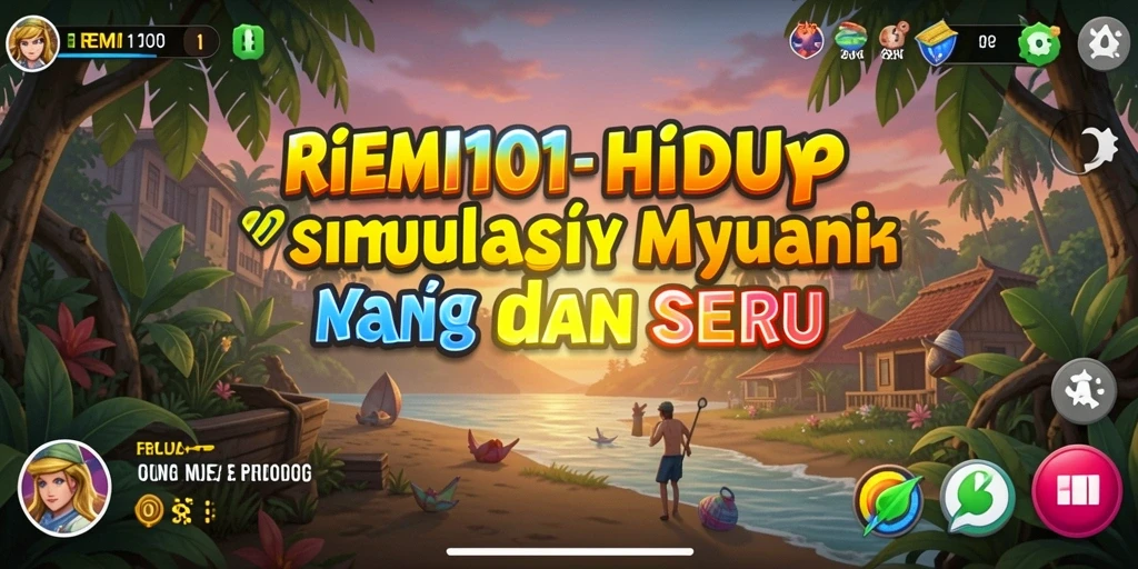 Screenshot yang menampilkan aktivitas seru dalam gameplay REMI101.