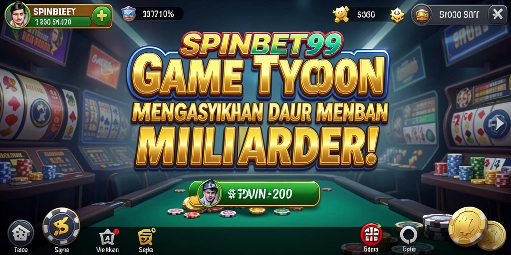 Tampilan gameplay yang menarik dalam SPINBET99 dengan elemen Tycoon.