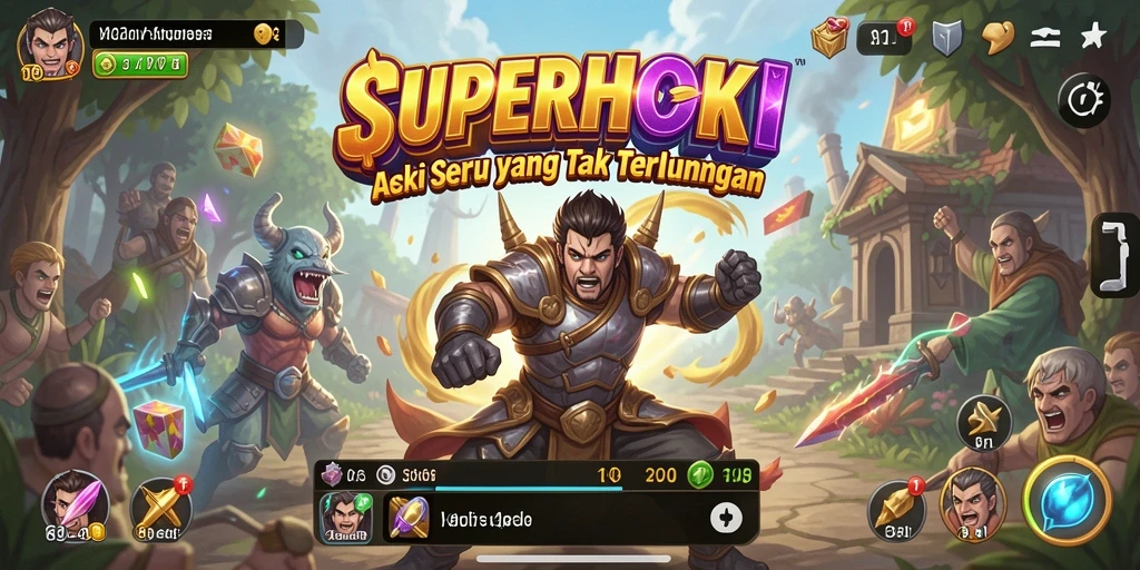 Gameplay action seru dan menegangkan di SUPERHOKI.